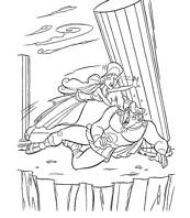 coloriage hercule sauvÃ© par sa fiancÃ©e